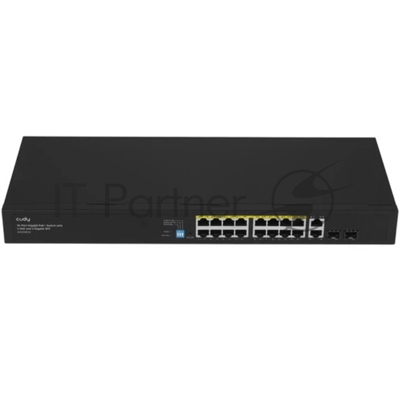 Коммутатор Cudy GS1018PS2, 16×1 Гбит/с, 2×1 Гбит/с Combo (RJ-45/SFP), 2×1 Гбит/с SFP