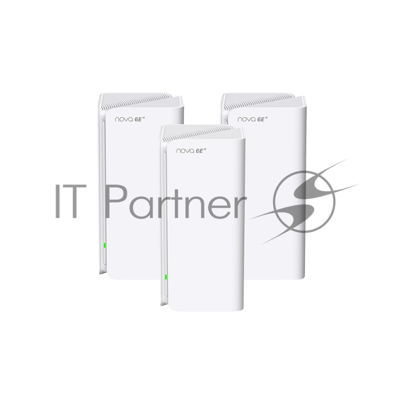 Трехдиапазонная гигабитная Wi-Fi Mesh система Tenda MX21 Pro (3-pack) AXE5700, 2,4/5/6 ГГц, до 5665 Мбит/с, 3x1 Гбит/с