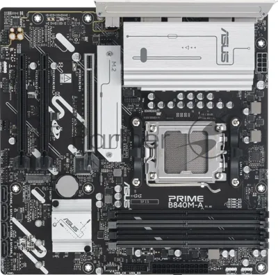 Материнская плата ASUS PRIME B840M-A-CSM, AM5, AMD B840, 4xDDR5, 4xSATA, 3xM.2, 1xPCIe 4.0 x16, 2xPCIe 3.0 x16, 1x2.5Gb LAN, USB Type-C, 3x3.5 мм, 7.1, microATX