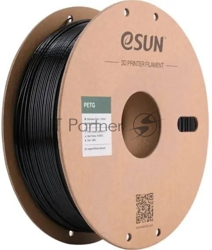 Пластик для принтера 3D Esun PETG175B1P1 PETG 1кг 1цв. черный