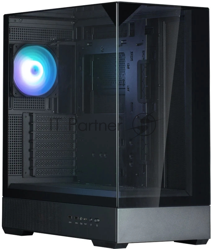 Компьютерный корпус ZALMAN P40 Prism, ATX, черный, WINDOW, 2x3.5", 3x2.5", 1xUSB TYPE-C, 2xUSB 3.0, REAR 1x120мм ARGb