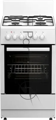 Плита комбинированная Darina 1E КМ241 321 W белый, конфорок 3 газовых и 1 электрическая, духовка 50 л, 50 см x 85 см x 60 см