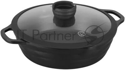 Сотейник Rondell Pacific RDA-1907 d=28 см (с крышкой) графитовый
