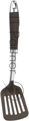 Лопатка для вторых блюд Rondell Mocco RD-1381 коричневый/стальной упак.: картонная подложка