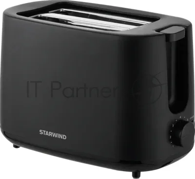 Тостер Starwind ST3106 черный, 750 Вт, 2 слота
