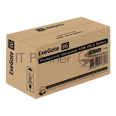Аккумуляторная батарея ExeGate DTM 12150L (12V 150Ah, болт М8)