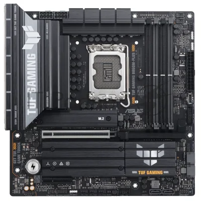 Материнская плата ASUS TUF GAMING B860M-PLUS, LGA1851, Intel B860, 4xDDR5, 4xSATA, 3xM.2, 1xPCIe 5.0 x16, DisplayPort, HDMI, USB Type-C, 1x2.5Gb LAN, 5x3.5 мм, 7.1, microATX