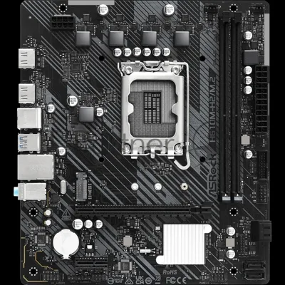 Материнская плата ASRock H610M-H2/M.2, LGA1700, Intel H610, 2xDDR4, 4xSATA, 1xM.2, 1xPCIe 4.0 x16, 2xHDMI, 1x1Gb LAN, 3x3.5 мм, 7.1, microATX