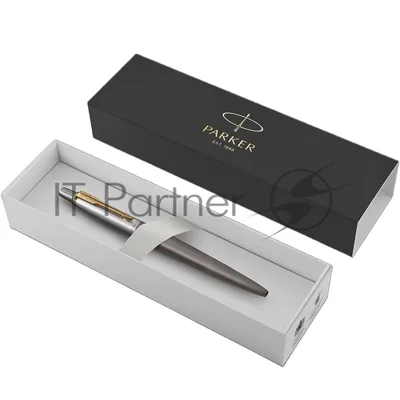 Ручка шариковая Parker Jotter Grey Core GT (2213723) M, синие чернила, подарочная коробка
