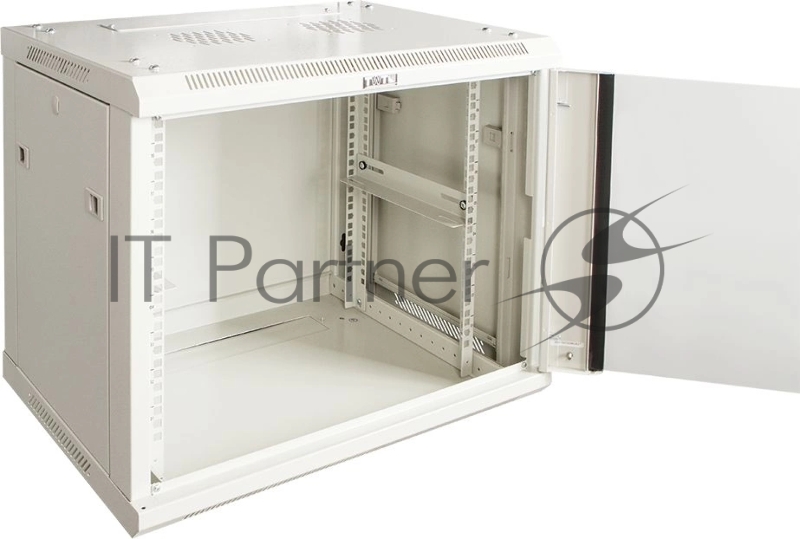 Шкаф коммутационный Lanmaster Pro (TWT-CBWPG-15U-6X4-GY) настенный 15U 600x450 мм пер. дв. стекл 60 кг серый 350 мм 768 мм IP20 металл