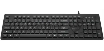 Клавиатура Philips SPK6264 проводная, USB Type-A, чёрный