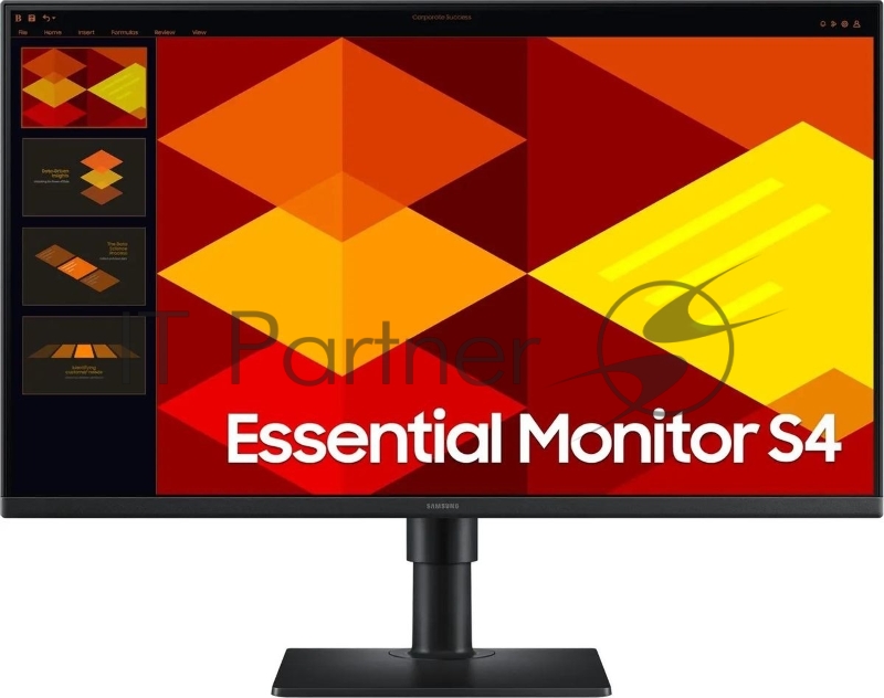 Монитор 27" Samsung Essential S4 LS27D400GAIXCI IPS 1920x1080, 100 Гц, 5 мс, 16:9, 250 кд/м², 2xHDMI, DP, 2xUSB-A 2.0, 1x3.5 мм, черный