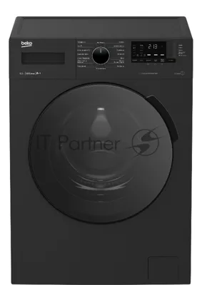 Стиральная машина Beko WSPE 6H612A черный, загрузка фронтальная 6,5 кг, 1200 об/мин., класс: А++