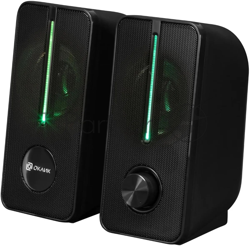 Акустическая система Оклик OK-120U 2.0 черный 6Вт