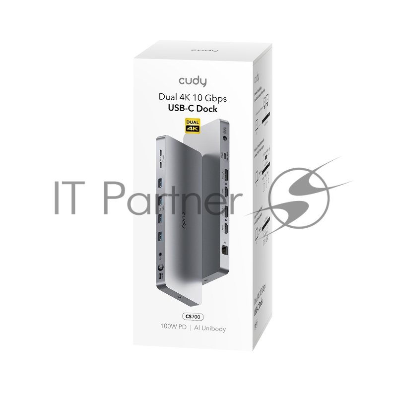 Станция докирования 13-IN-1 10Gbps USB-C Dual 4K Docking Station 150W PSU