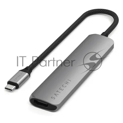 Док-станция Satechi ST-P6SM, USB Type-C, USB Type-C/HDMI/2xUSB Type-A/SD/microSD, USB Type-C