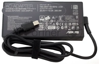 Блок питания (сетевой адаптер) для ноутбуков Asus 20V 10A 200W rectangle