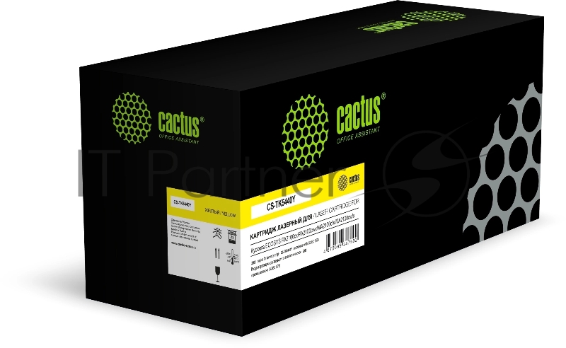 Картридж лазерный Cactus CS-TK5440Y TK-5440Y желтый (2200 стр.) для Kyocera ECOSYS PA2100cx/PA2100cwx/MA2100cfx/MA2100cwfx