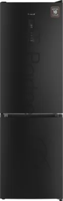 Холодильник Weissgauff WRK 185 Total NoFrost Inverter темная сталь двухкамерный 205/86л морозилка снизу
