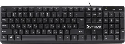 Клавиатура проводная Defender Symbol HB-559 RU USB черный