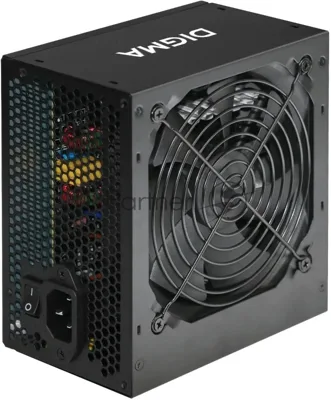 Блок питания Digma DPSU-500W-WH RTL, 500Вт, 80 PLUS белый, 120мм, черный