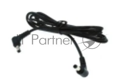 Кабель DC 5.5x2.5 18 AWG папа-папа 0,5 м с угловым штекером