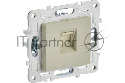 Розетка компьютерная IEK SKANDY SK-K01B RJ45 кат.5E бежевый SK-K10-1-K10