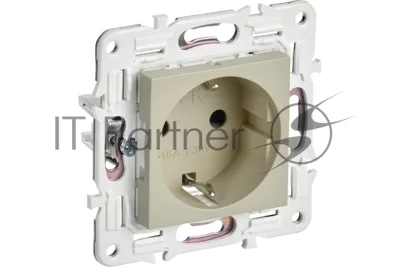 Розетка IEK SKANDY SK-R05B (SK-R11-16-K10) с заземлением, без защитных шторок 16А, бежевый