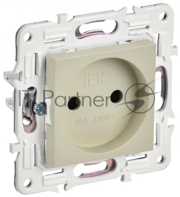 Розетка IEK SKANDY SK-R02B (SK-R10-10-K10) без заземления, без защитных шторок 10А, бежевый