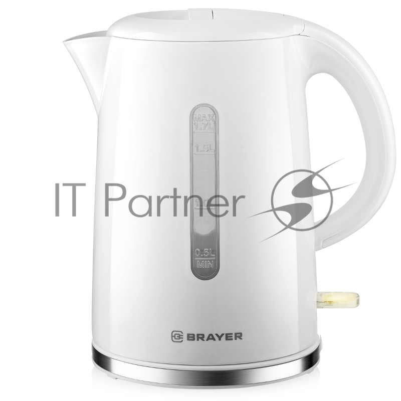Чайник электрический BRAYER BR6108 1.7 л, 2200 Вт, белый