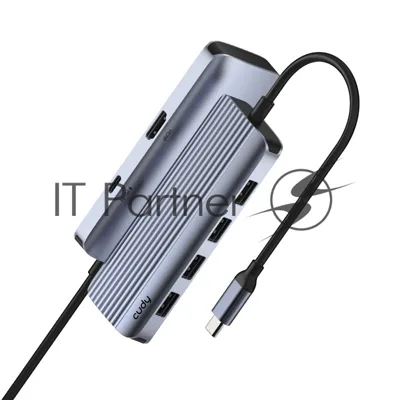 USB-концентратор Cudy UH500, USB Type-C, HDMI + USB-A + USB Type-C port for PD Charging, адаптер/ USB Type-C