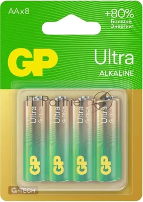 Батарея GP Ultra 15AUA21-2CRSBC8 AA (8шт) блистер