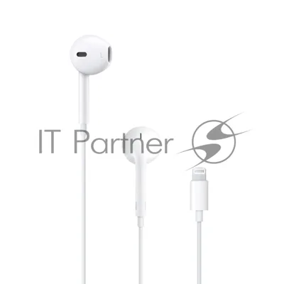 Проводные наушники Apple EarPods A1748 белый, вкладыши, Lightning, микрофон, регулировка громкости