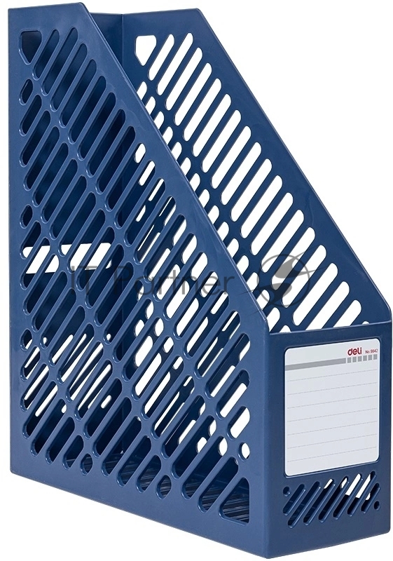 Лоток вертикальный Deli E9842 BLUE E9842 1 отд. для бумаг синий, пластик