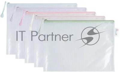 Папка на молнии ZIP Deli Colorful EF280 A4 ПВХ 0.23мм, ассорти