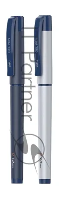 Ручка гелевая Deli EG159-BL ассорти, d=1.0мм, синие чернила, резиновая манжета