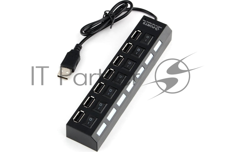 USB-концентратор Gembird UHB-U2P7-01, USB 2.0, 7хUSB, USB