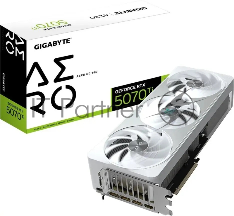 Видеокарта Gigabyte GeForce RTX 5070 Ti AERO, 16Gb GDDR7, 256 bit, HDMIx1, DP, GPU 2300 MHz