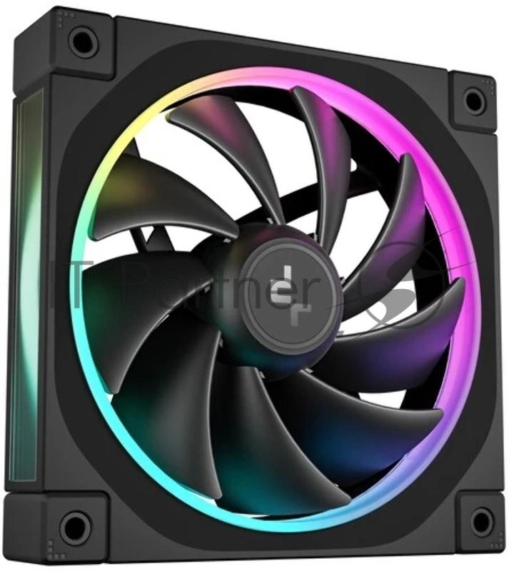 Вентилятор для корпуса DEEPCOOL FL12 черный, 120 мм, 2150 об/мин, 32 дБ, 4 pin