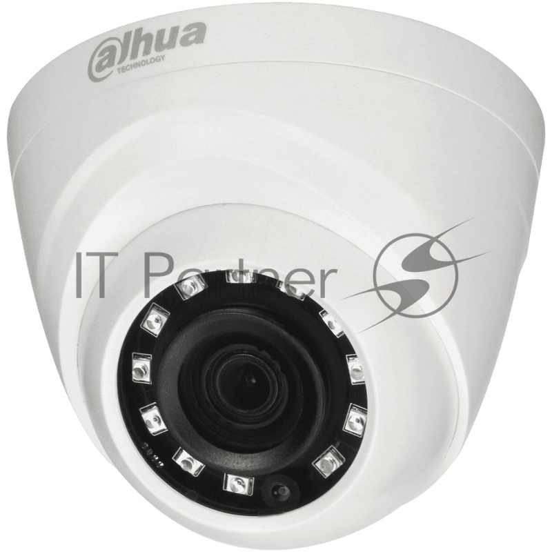 Камера видеонаблюдения Dahua DH-HAC-HDW1400RP-0360B, HD-CVI/HD-TVI/AHD/CVBS, 4 Мп, 3.6 мм, белая