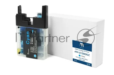 Картридж струйный NVPrint LC-1280XLC (NV-LC1280XLC) Cyan для Brother MFCJ5910/6510/6910 (19 мл) совместимый