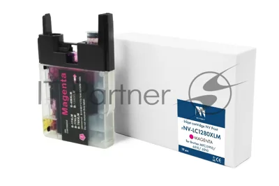 Картридж струйный NVPrint LC-1280XLM (NV-LC1280XLM) Magenta для Brother MFCJ5910/6510/6910 (19 мл) совместимый