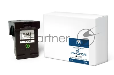 Картридж струйный NVPrint 651 (NV-C2P10AE) Black для HP DJA 5575/5645, OJ 252/202 (18 мл) совместимый