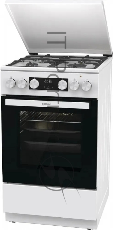 Плита комбинированная Gorenje GK5C42WF-B белый, конфорок 4 газовых, духовка 70 л, 50 см x 85 см x 59.4 см