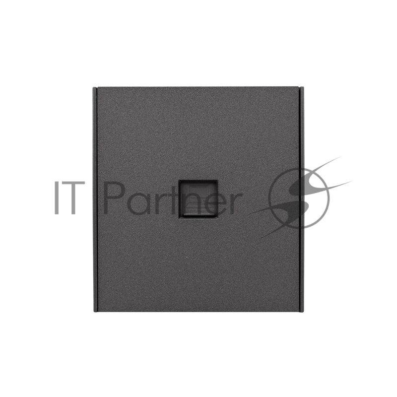 Розетка компьютерная Kranz STRONG компьютерная RJ45 кат6 с/у графит