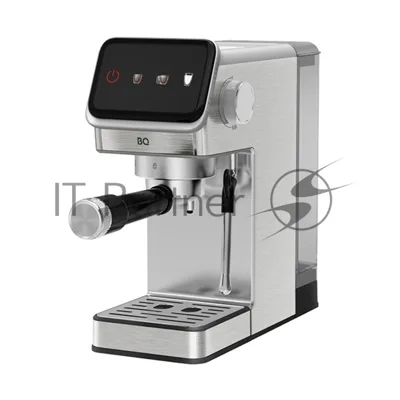 Кофеварка рожковая BQ CM7003 серебристый, исп. кофе - молотый, 1,2 л, 1350 Вт, 20 бар