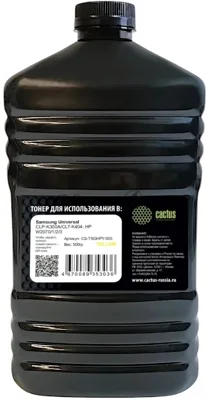 Тонер Cactus CS-TSGHPY-500 желтый флакон 500гр. для принтера Samsung CLP-K300A/CLT-K404/HP W2070/1/2/3