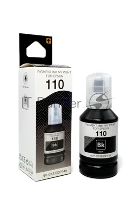 Чернила NVPrint 110 (NV-C13T03P14A) для Epson M1100, M1120, M1140, M1170, M1180, M2140, M2170, M3140, M3170, M3180 (140 мл) черный пигментные (в коробке) совместимые