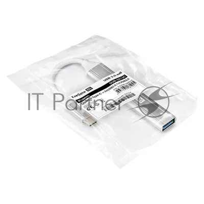 USB-концентратор 4-в-1 ExeGate DUB-3213C (кабель-адаптер USB3.0 Type-C --> 3xUSB2.0, 1xUSB3.0, Plug&Play, серебристый)