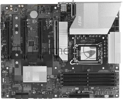 Материнская плата MSI PRO B860-P WIFI, LGA1851, Intel B860, 4xDDR5, 4xSATA, 3xM.2, 1xPCIe 5.0 x16, DisplayPort, HDMI, USB Type-C, 1x5Gb LAN, Thunderbolt, 3x3.5 мм, 7.1, ATX